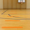 Plokšti lauko žymekliai - dryžiai 51x6cm 10 vnt. ryškiai oranžiniai SMJ sport ZPP-O