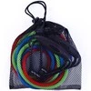 Spokey BACKER II Expander su keičiamomis gumomis, 127 cm, 3 juostos su skirtingais atsparumo laipsniais, Raudona/Žalias/Mėlyna, Guma