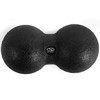 Dvigubas masažinis kamuoliukas SMJ, 8cm, juodas