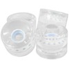 Plastikiniai SMJ ratukai riedlentėms 59x46mm /4vnt./ balti ir skaidrūs