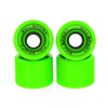 Plastikiniai SMJ ratukai riedlentėms 60x45mm /4vnt./ žali