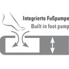 Veliūrinis čiužinys High Peak Double Comfort Plus, pilkas-mėlynas-juodas, 40025