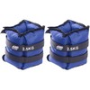 Rankų ir kojų svoriai EB Fit, 2x2.5kg, mėlyni