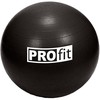 Gimnastikos Kamuolys "Profit" 75 cm Juodas Su Pompa DK 2102
