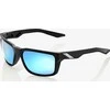 100% Akiniai 100% DZA Matte Juodas - HiPER Mėlyna Multilayer Mirror Lens (Mėlynas veidrodis stiklas Multilayer, šviesos perdavimo 15%) (NEW) universalus