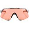 100% Akiniai 100% S3 Soft Tact Stone Pilka - Hiper Coral Lens (LT 52% + skaidrus stiklas LT 93%) (NEW 2021)