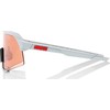 100% Akiniai 100% S3 Soft Tact Stone Pilka - Hiper Coral Lens (LT 52% + skaidrus stiklas LT 93%) (NEW 2021)