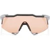 100% Akiniai 100% SPAUDFRAFT Minkštas akmuo Pilkas - Hiper Coral Lens (LT 52% + skaidrus stiklas LT 93%) (NEW 2021)