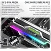 1st Cool 1stCOOL 1stCool GPU palaikymas ARGB metalinis laikiklis, juodas