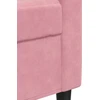 Sofa Sofos komplektas su pagalvėlėmis, 2 dalių, rožinis, aksomas