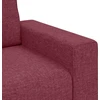Sofa Dviejų dalių sofos komplektas su pagalvėlėmis, vyno raudonumo audinys