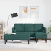 Sofa Sofos komplektas 2 vnt. Tamsiai žalia Poliesteris