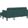 Sofa Sofos komplektas 2 vnt. Tamsiai žalia Poliesteris