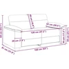 Dvivietė sofa, juoda, 160x81x84 cm, dirbtinė oda