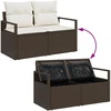 Sodo sofa su pagalve su saugykla 120 x 62 x 69 cm poliratanas