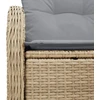 Sodo sofa su pagalve Smėlio 121 x 62 x 69cm poliratanas