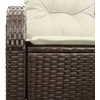 Sodo sofa su pagalve Ruda 124 x 62 x 69cm poliratanas
