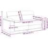 Dvivietė sofa, kapučino spalvos, 180x81x84 cm, dirbtinė oda