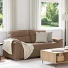 Dvivietė sofa, kapučino spalvos, 180x81x84 cm, dirbtinė oda