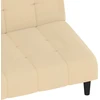 Dvivietė sofa-lova, kreminės spalvos, aksomas
