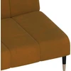Dvivietė sofa-lova, rudos spalvos, aksomas