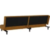 Dvivietė sofa-lova, rudos spalvos, aksomas