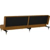 Dvivietė sofa-lova, rudos spalvos, aksomas