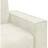 Dvivietė sofa, kreminės spalvos, 180x78x84 cm, aksominė