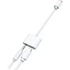 2GO 2GO garso-įkrovimo-adapteris Stereo Lightning 10cm baltas
