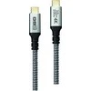 Kabelis USB 2GO USB-C - USB-C 2 m Sidabrinė (797513)