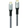 Kabelis USB 2GO USB-C - USB-C 2 m Sidabrinė (797515)
