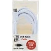 2GO Ladekabel für Micro-USB USB kabelis - Weiss - 100cm