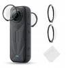2x apsauginiai stikliniai objektyvo dangteliai, skirti „Insta360 X5“ grūdinto stiklo H9 K&amp;f / Kf31.185