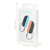 2x „Joycon Joy-con“ vertikalios rankenos + dirželis „Nintendo Switch 2“ / „NSW 2“ / „Jys-ns2280“ / mėlyna - oranžinė