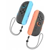 JYS 2x Laikiklis Grip na Joy-Con vertikalus + dirželis JYS-NS2280 do Nintendo Switch 2 Mėlyna - Oranžinė (SB11087)