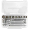 Įrankių rinkinys Įrankių rinkinys 3/8" 20el. su nasadkami (6-22mm), adapterami i przedłużkami