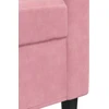 Sofa Sofos komplektas su pagalvėlėmis, 3 dalių, rožinis, aksomas