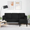 Sofa Sofos komplektas Juoda 173 x 131 x 67 cm Poliesteris