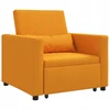 Ištraukiamas sofa-lova vienvietis Tamsiai geltona audinys