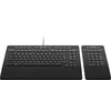 3Dconnexion Klaviatūra Pro su skaičių klaviatūra - Pilno dydžio (100%) - USB + RF belaidė + Bluetooth - Žirkliniai klavišų jungikliai - QWERTY - Juodas