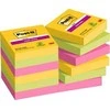 Lipnūs lapeliai 3M Post-it® Super Sticky Carnival, 47.6mmx47.6mm 12 vnt. po 90 lapelių