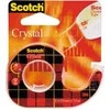 Lipni juosta Scotch Crystal Clear, 19mmx7,5m, su laikikliu