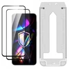 LCD apsauginis stikliukas (2 vnt.) su aplikatoriumi 3mk Hardy Hardura 9H Samsung S942 S26 juodas