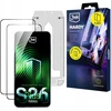 LCD apsauginis stikliukas (2 vnt.) su aplikatoriumi 3mk Hardy Hardura 9H Samsung S947 S26 Plus juodas