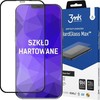 3MK HardGlass Max, skirtas iPhone 12/12 Pro, Juodas, ekrano apsauga nuo pirštų atspaudų