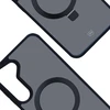 Dėklas 3mk Smoke Case Mag&amp;Stand, skirtas Samsung Galaxy S24 – juodas