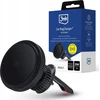 3MK Car MagCharger laikiklis su belaidžiu įkrovikliu 15W juodos spalvos