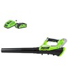 Akumuliatorinis lapų pūstuvas Greenworks G40ABK2II; 40 V; 1x2,0 Ah akum.