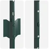 Įmontuotas tvoros stulpas 44 vnt. Žalia 200 cm