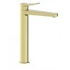 Maišytuvas praustuvui KFA 4522-712-31 / / MALAGA / Baterija UMYWALKOWA NABLATOWA ZE SPUSTEM CLICK CLACK, PVD BRUSHED LIGHT GOLD /